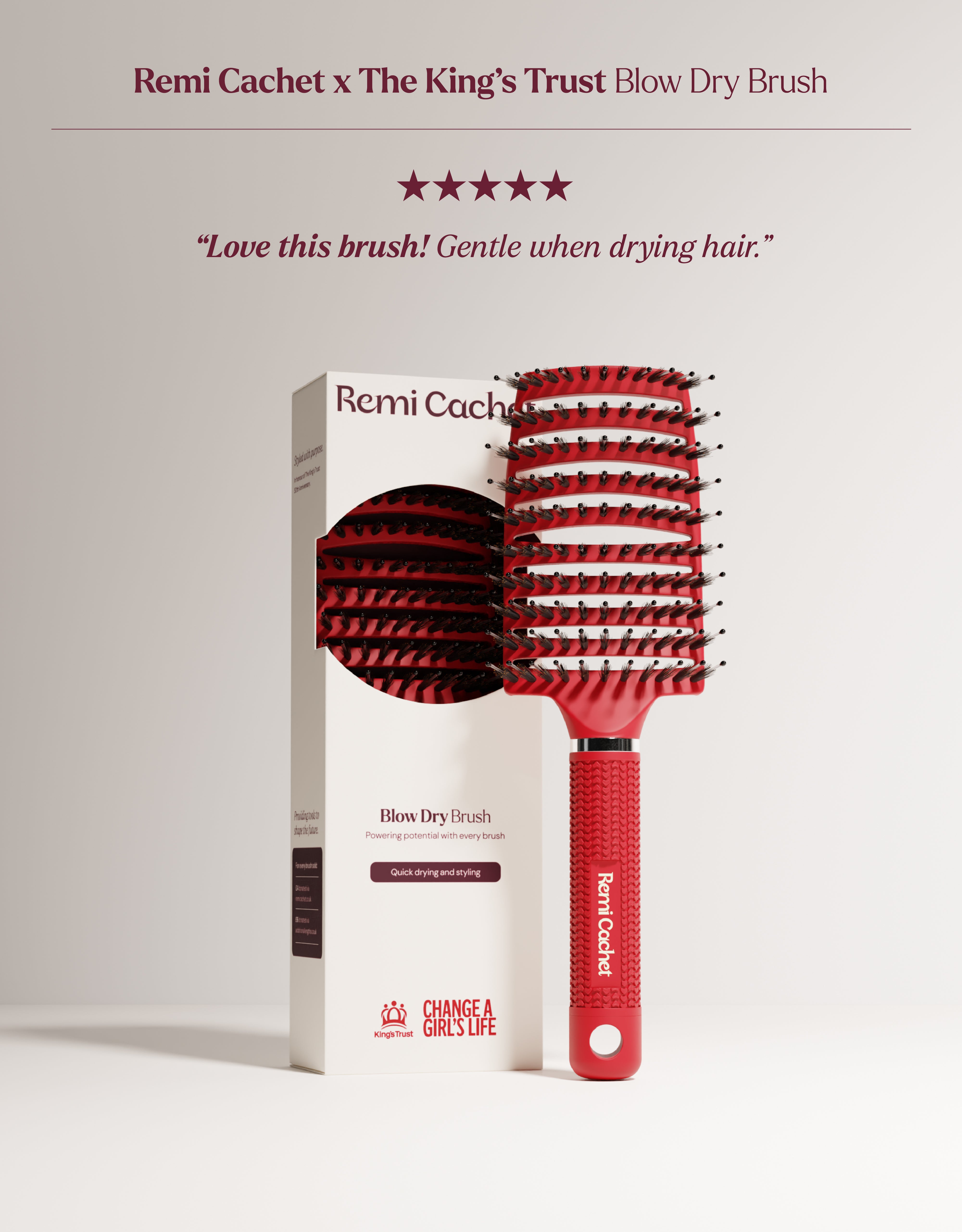 Remi Cachet x The King's Trust Blow Dry Brush