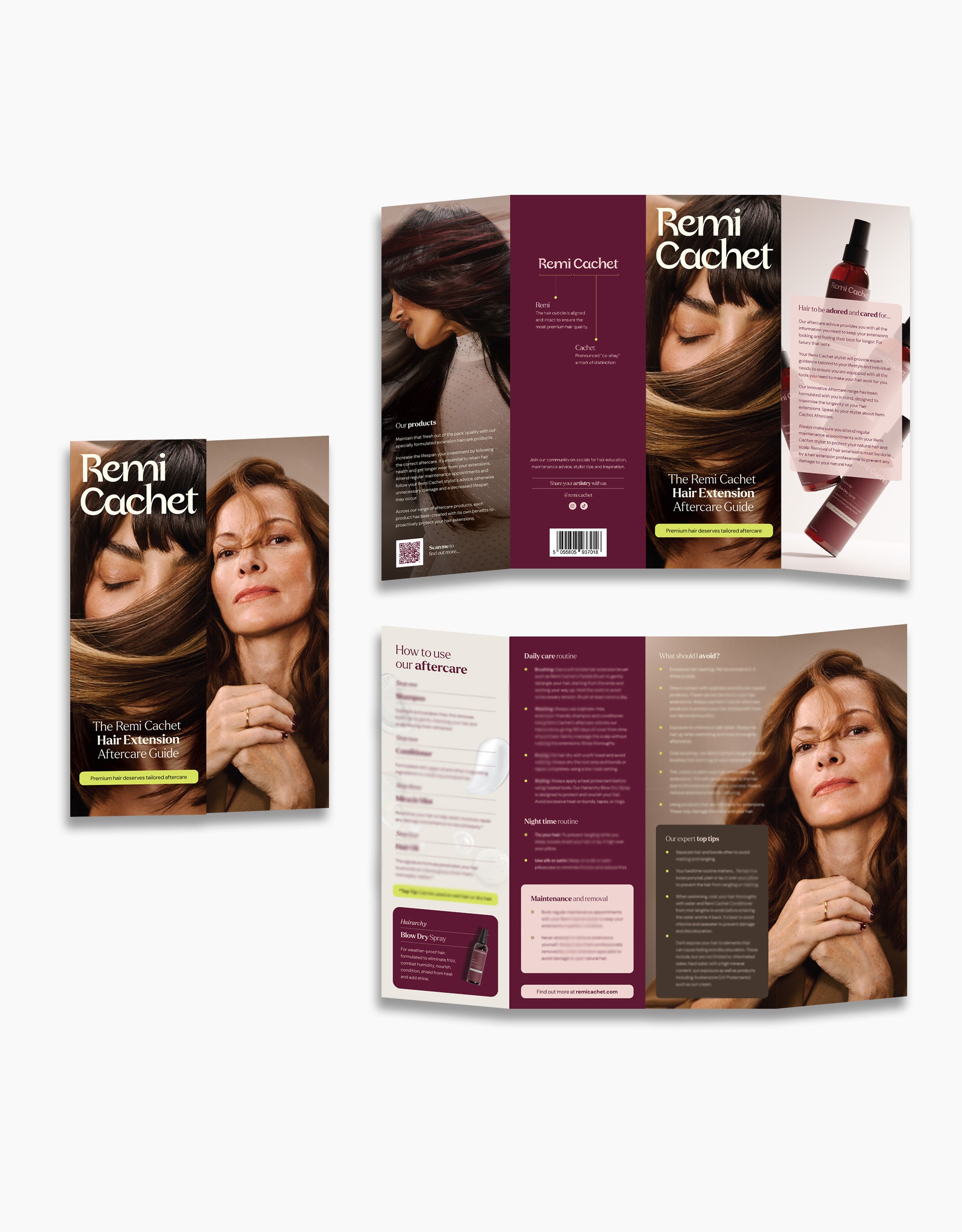 Hair Extensions Aftercare Leaflets - 50 Pack