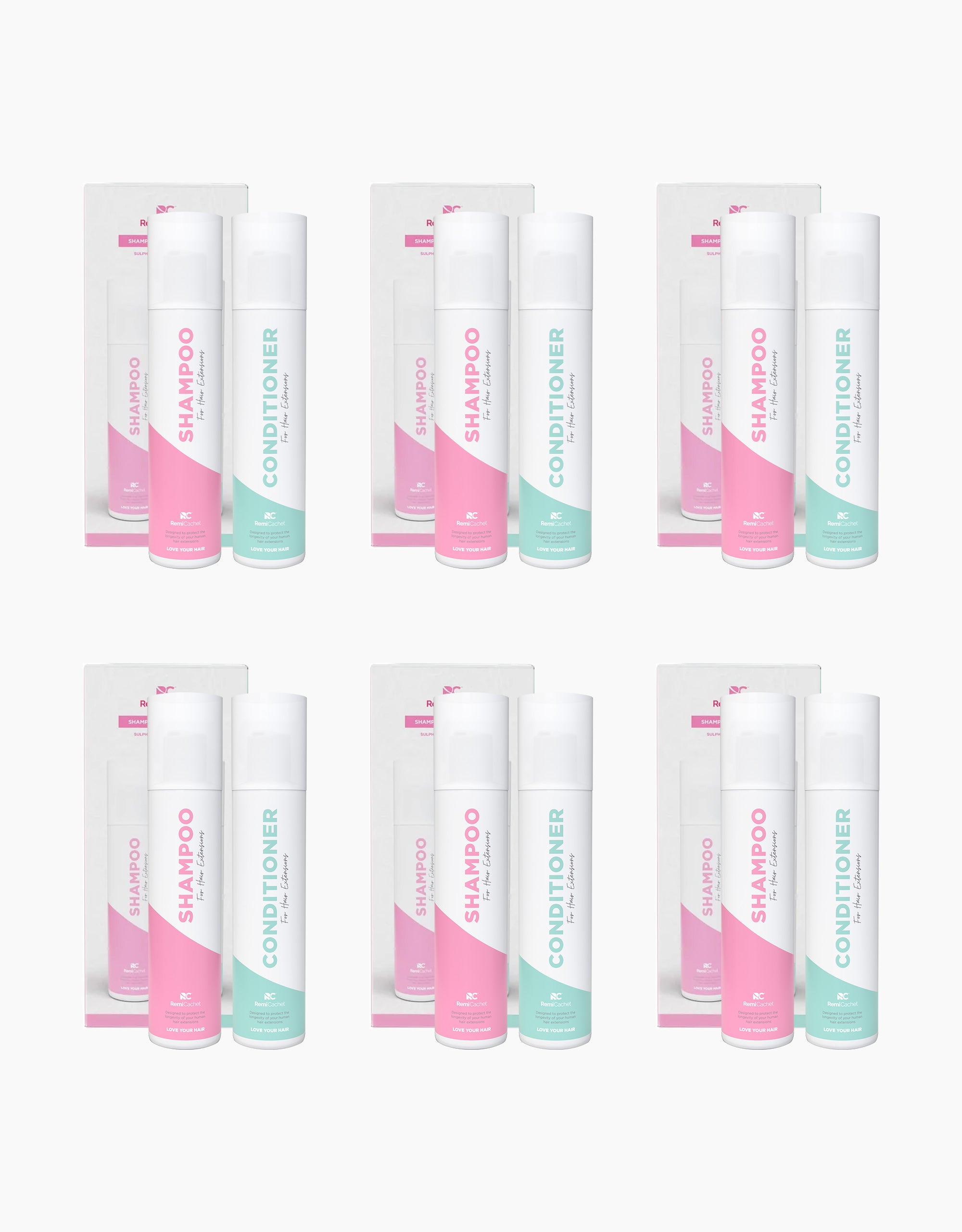 Shampoo & Conditioner Duo - 6 Pack Retail Bundle