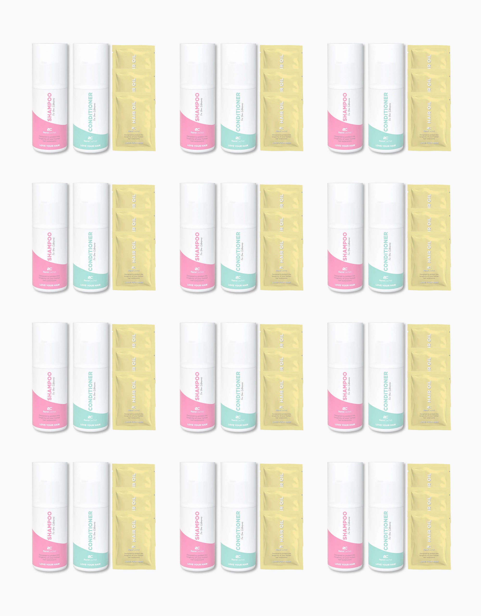 Travel Shampoo & Conditioner Set - 12 Pack Retail Bundle