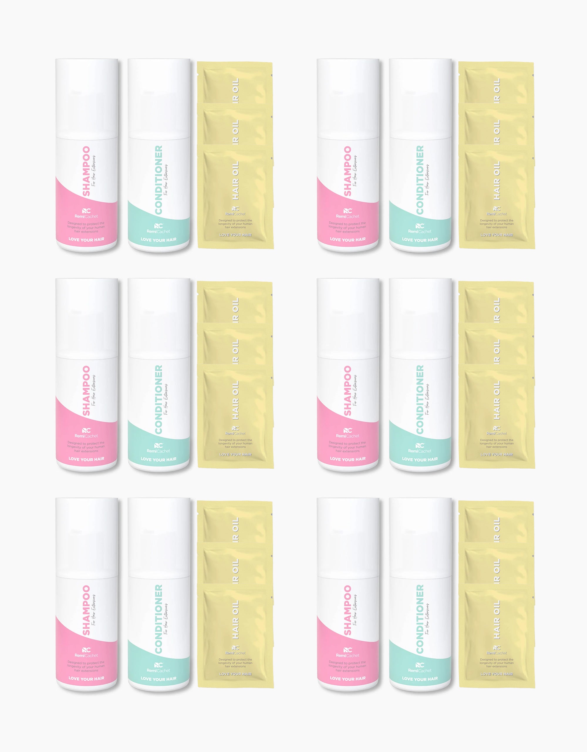 Travel Shampoo & Conditioner Set - 6 Pack Retail Bundle