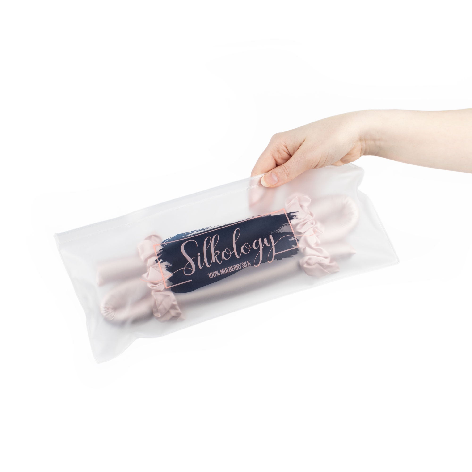 Silkology Heatless Hair Curler 100% Silk - Pink